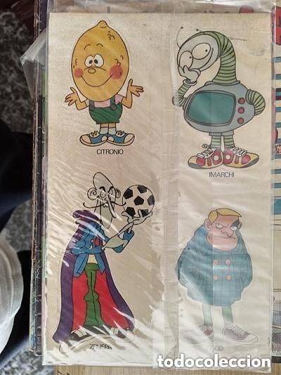 Cromos de Futebol: 4 PEGATINAS GRANDES FUTBOL EN ACCION - MUNDIAL ESPA&Ntilde;A 1982 NARANJITO