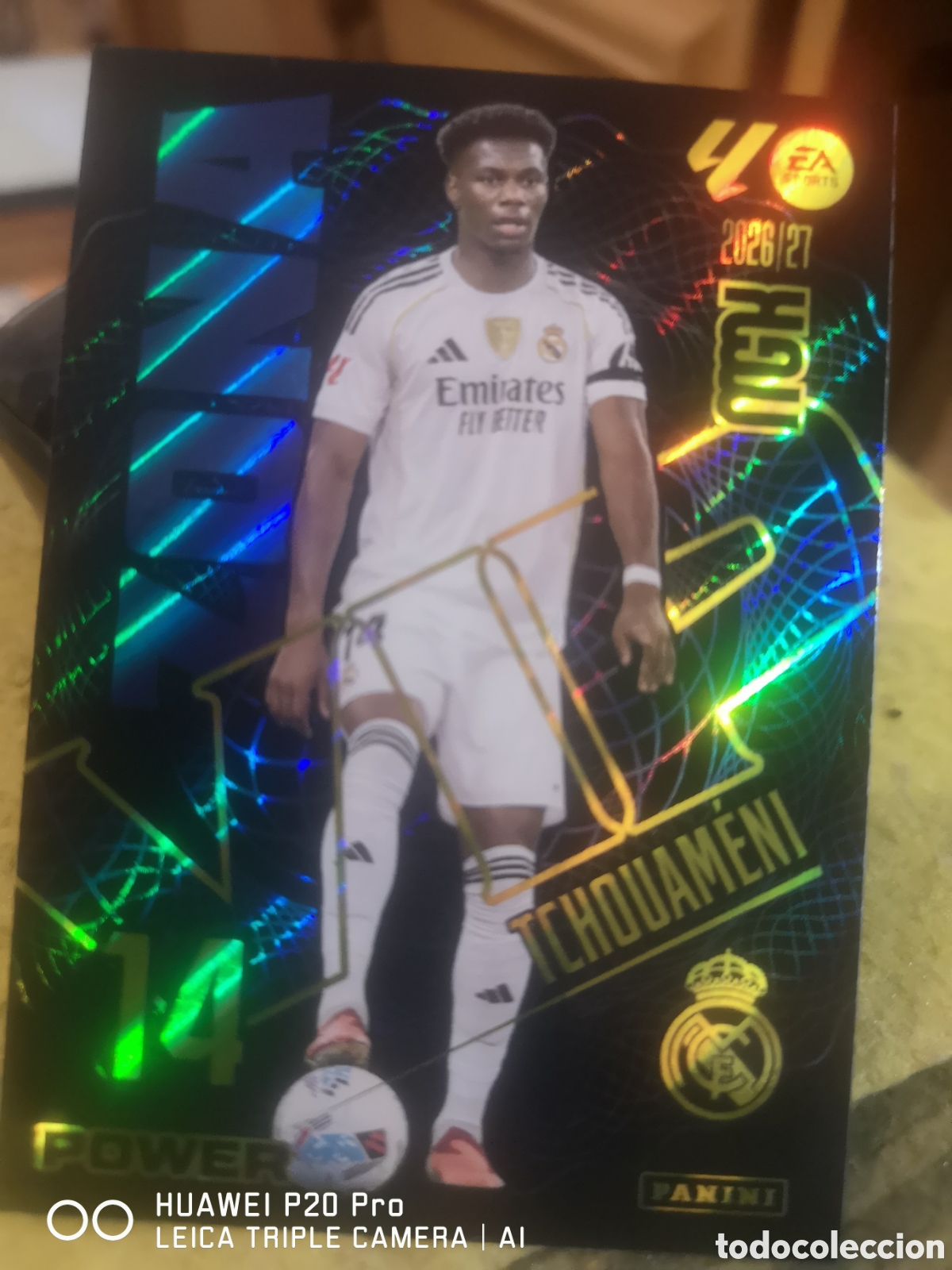 Cromos de f&uacute;tbol: MEGACRACKS 2026 27 ZONA VIP POWER TCHOUAMENI 405P - REAL MADRID