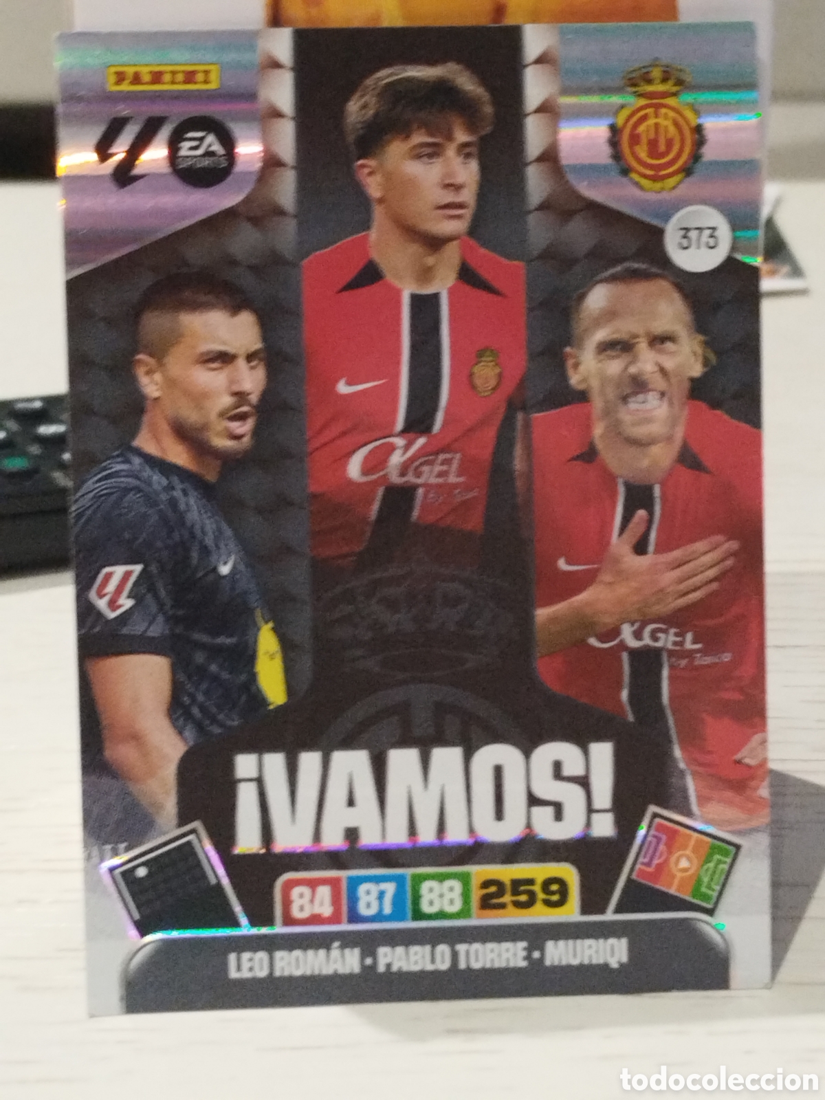 Cromos de f&uacute;tbol: LEO ROM&Aacute;N , PABLO TORRE , MURIQUI MALLORCA ADRENALYN 2025 2026 PANINI 25 26