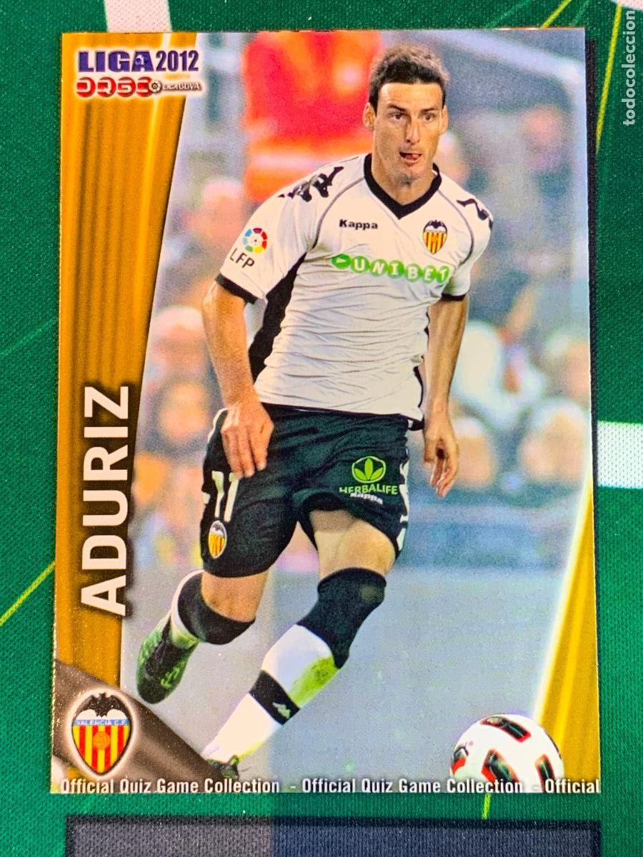 Cromos de f&uacute;tbol: 74 Aduriz Valencia Base card FICHAS LIGA MUNDICROMO 2011 2012 11 12