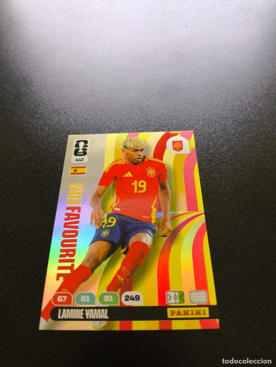 Cromos de f&uacute;tbol: 442 lamine yamal fan favourite espa&ntilde;a barcelona ADRENALYN MUNDIAL FIFA WORLD CUP 2026 PANINI NO LIGA
