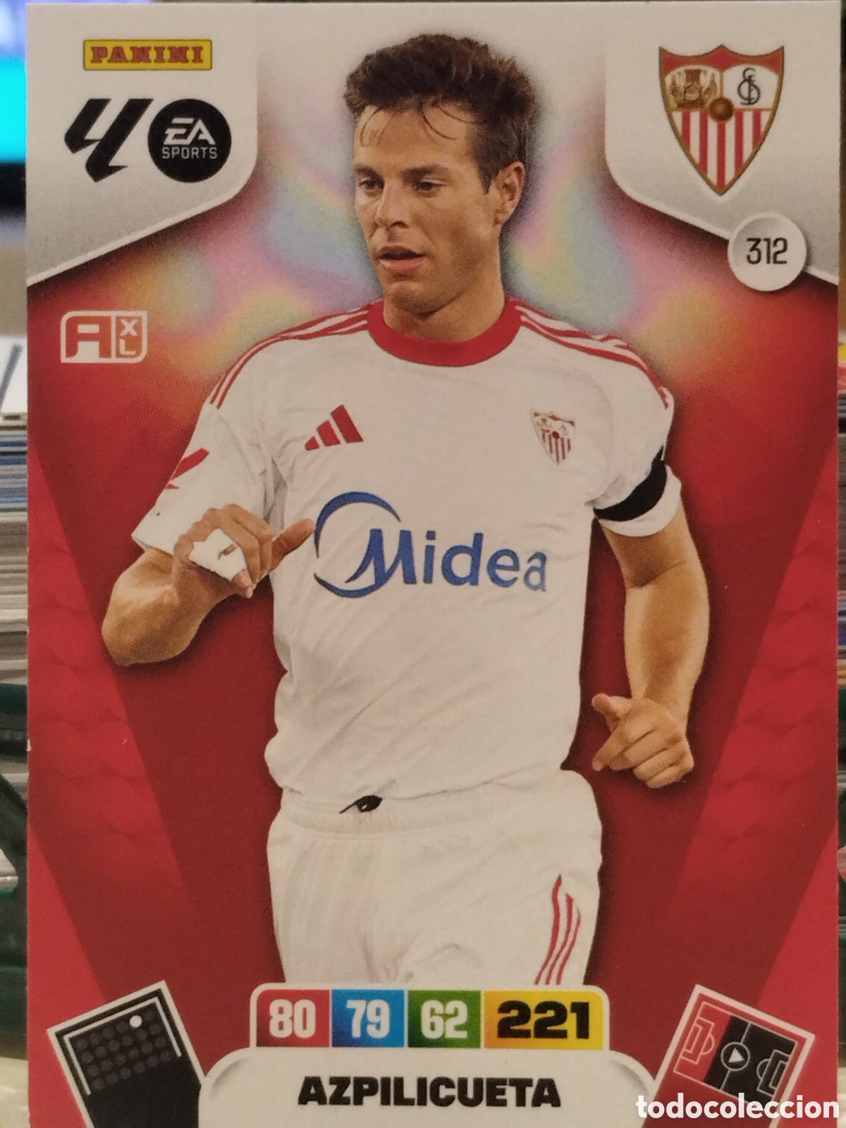 Cromos de f&uacute;tbol: 312 AZPILICUETA SEVILLA ADRENALYN 2025 2026 PANINI 25 26