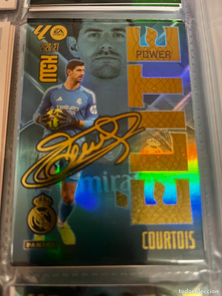 Cromos de f&uacute;tbol: MEGACRACKS MGK 2026 2027 26 27 PANINI N&ordm; 4 P 4P COURTOIS REAL MADRID ELITE POWER