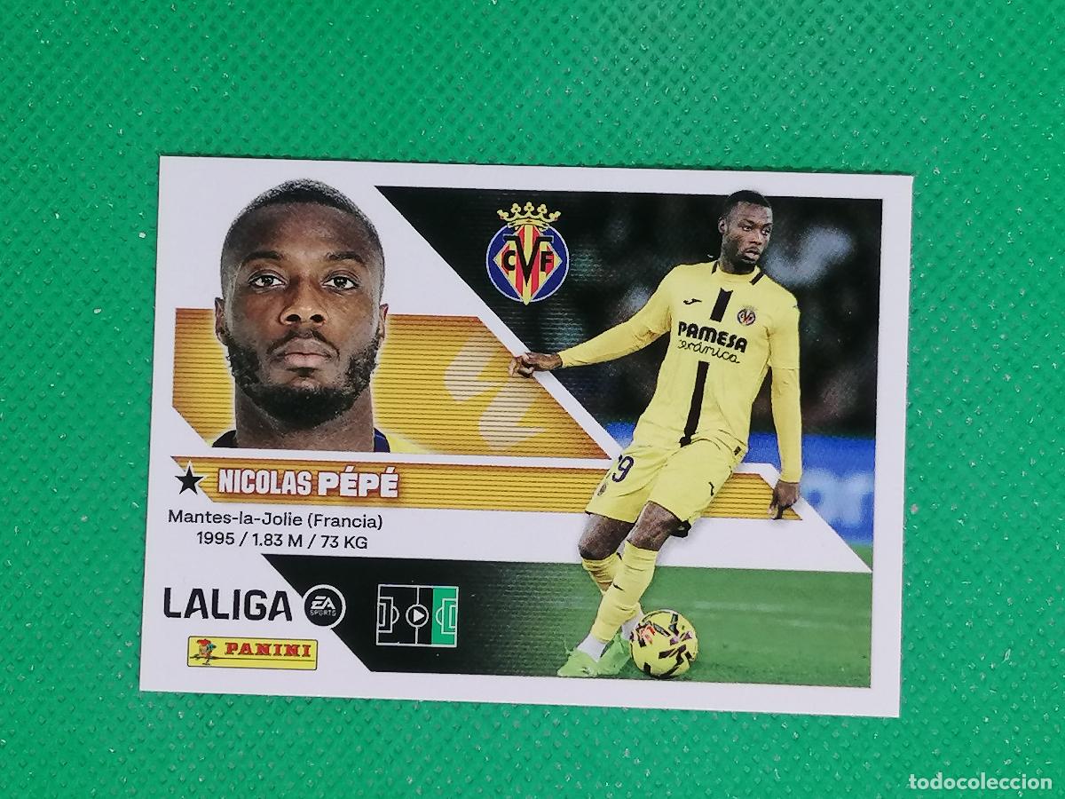 Cromos de f&uacute;tbol: 18 NICOLAS PEPE VILLARREAL ⚽ PANINI LIGA ESTE 26 27 2026 2027 ⚽