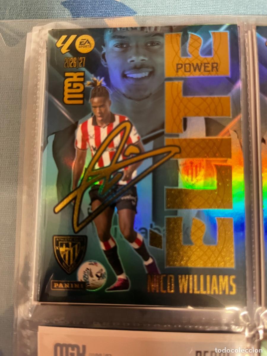 Cromos de f&uacute;tbol: MEGACRACKS MGK 2026 2027 26 27 PANINI N&ordm; 12 P 12P NICO WILLIAMS ATHLETIC BILBAO ELITE POWER