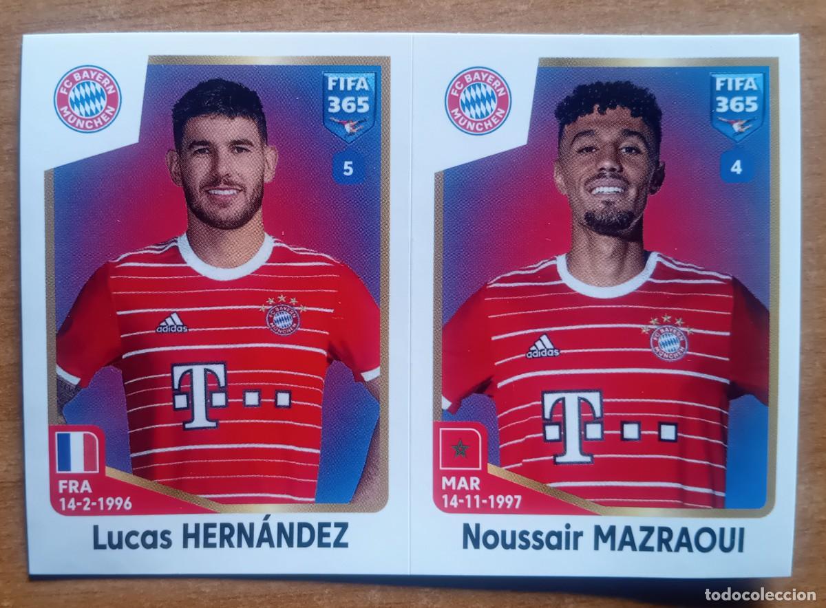 Cromos de f&uacute;tbol: Figurina Panini 2022-23 Cromo Fifa 365 2023 Hern&aacute;ndez Mazraoui Bayern Munchen n 233