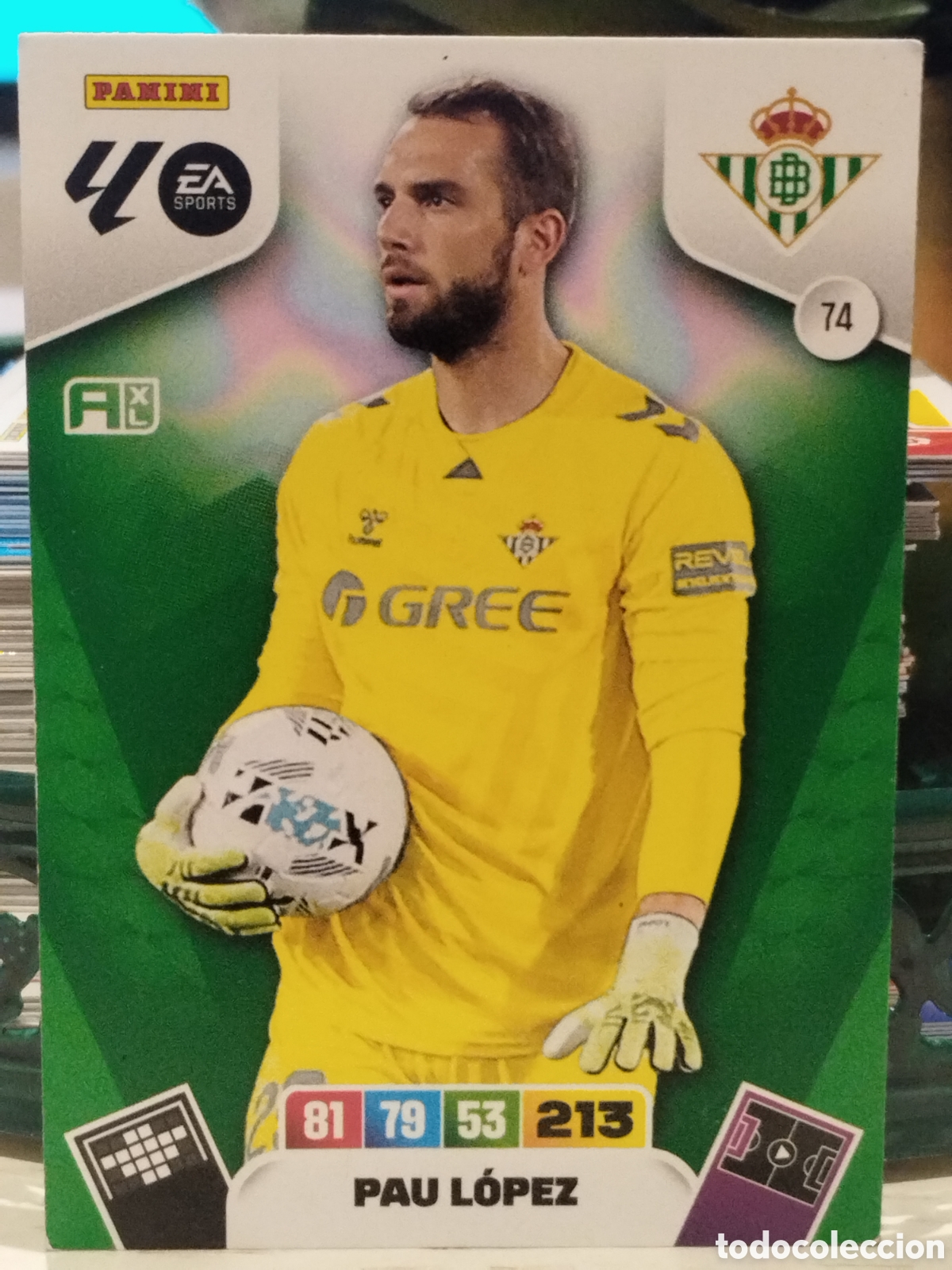 Cromos de f&uacute;tbol: 74 PAU LOPEZ BETIS 25 26 ADRENALYN XL 2025 2026