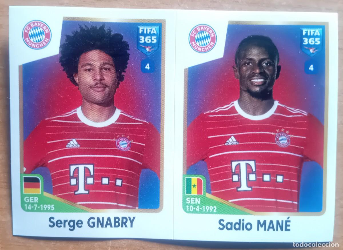 Cromos de f&uacute;tbol: Figurina Panini 2022-23 Cromo Fifa 365 2023 Gnabry Sadio Man&eacute; Bayern Munchen n 240