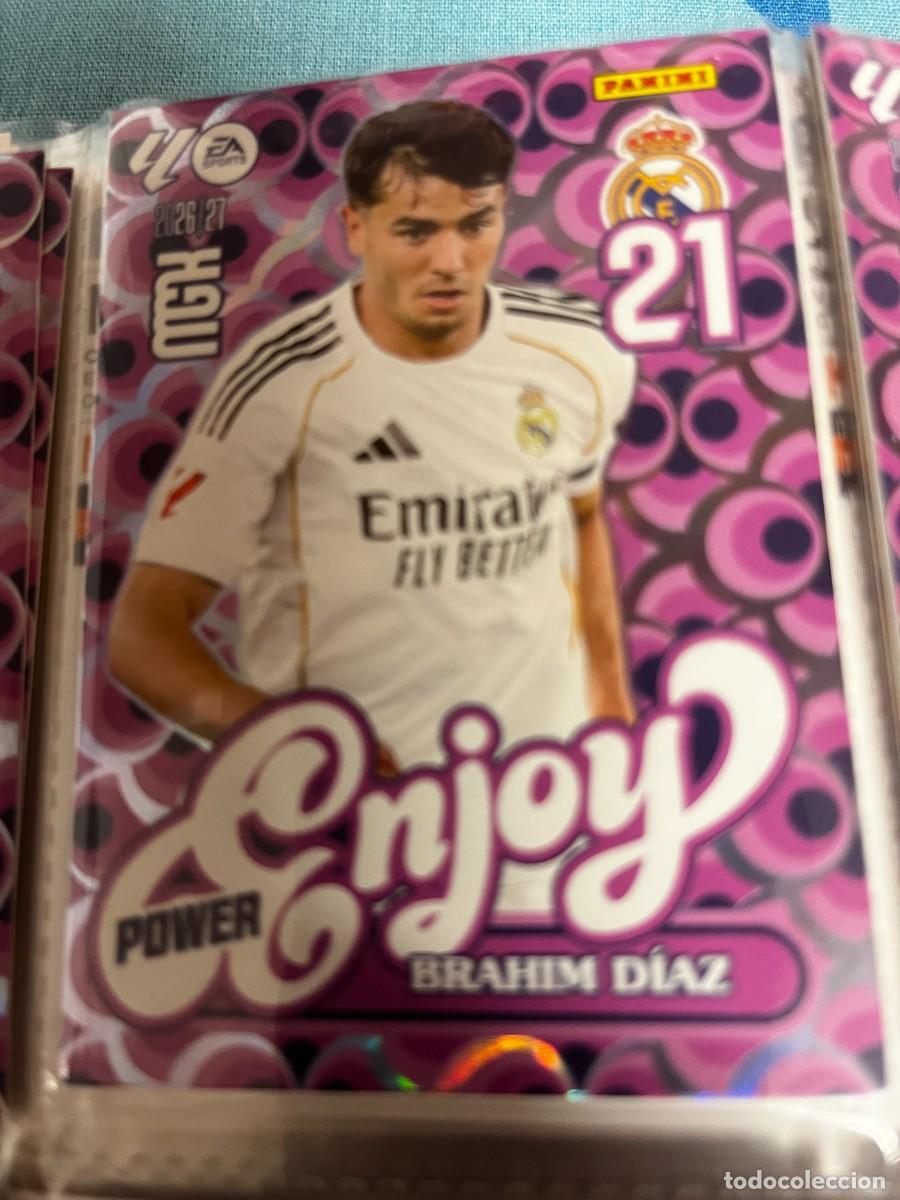 Cromos de f&uacute;tbol: MEGACRACKS MGK 2026 2027 26 27 PANINI N&ordm; N&ordm; 380 P 380P BRAHIM DIAZ REAL MADRID ENJOY POWER