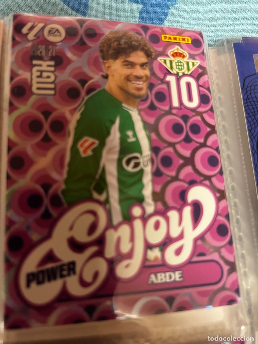 Cromos de f&uacute;tbol: MEGACRACKS MGK 2026 2027 26 27 PANINI N&ordm; N&ordm; 379 P 379P ABDE BETIS ENJOY POWER