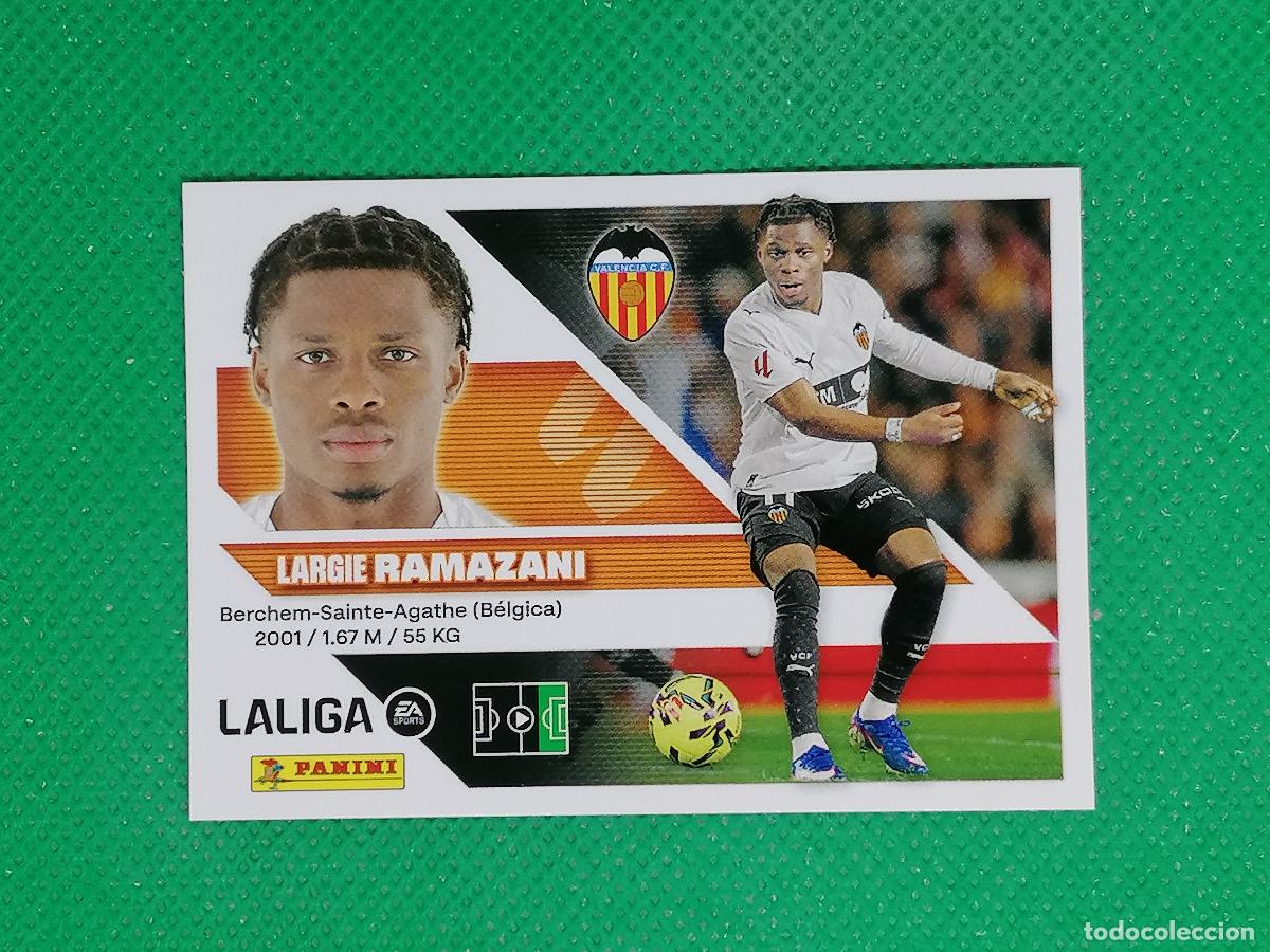 Cromos de f&uacute;tbol: 19 RAMAZANI VALENCIA ⚽ PANINI LIGA ESTE 26 27 2026 2027 ⚽