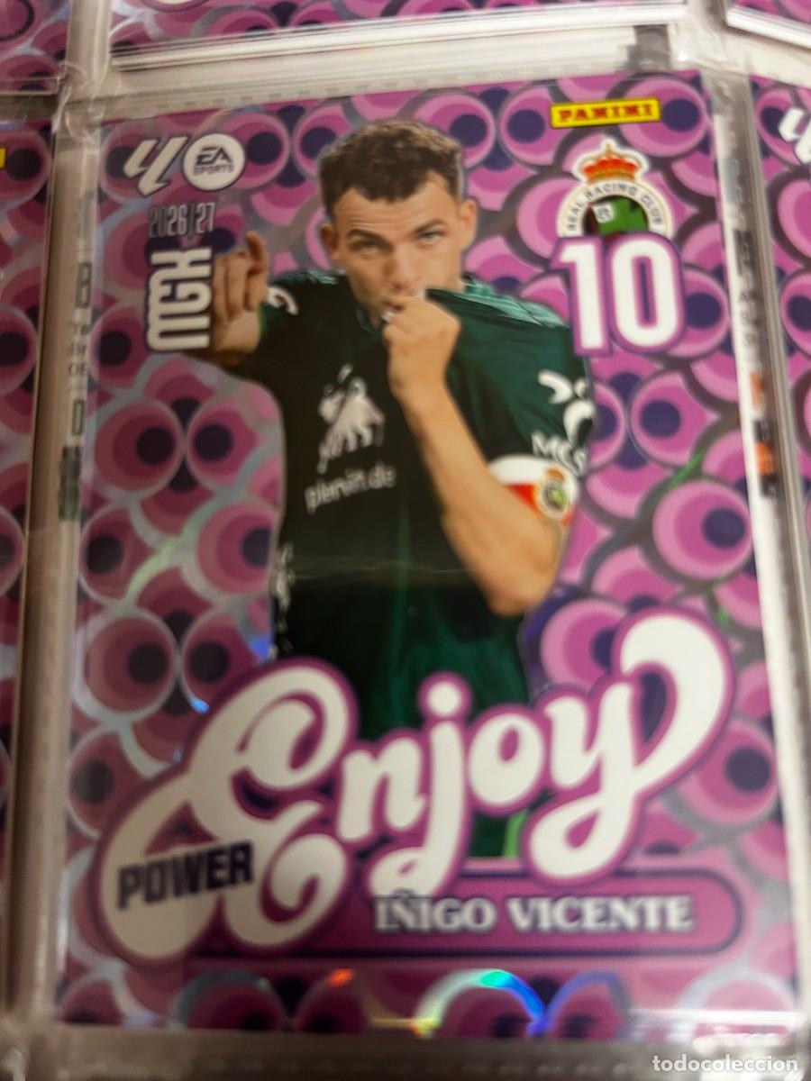 Cromos de f&uacute;tbol: MEGACRACKS MGK 2026 2027 26 27 PANINI N&ordm; 383 P 383P I&Ntilde;IGO VICENTE RACING SANTANDER ENJOY POWER