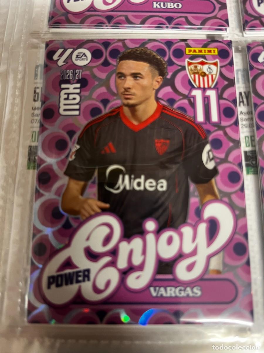 Cromos de f&uacute;tbol: MEGACRACKS MGK 2026 2027 26 27 PANINI N&ordm; 387 P 387P VARGAS SEVILLA ENJOY POWER