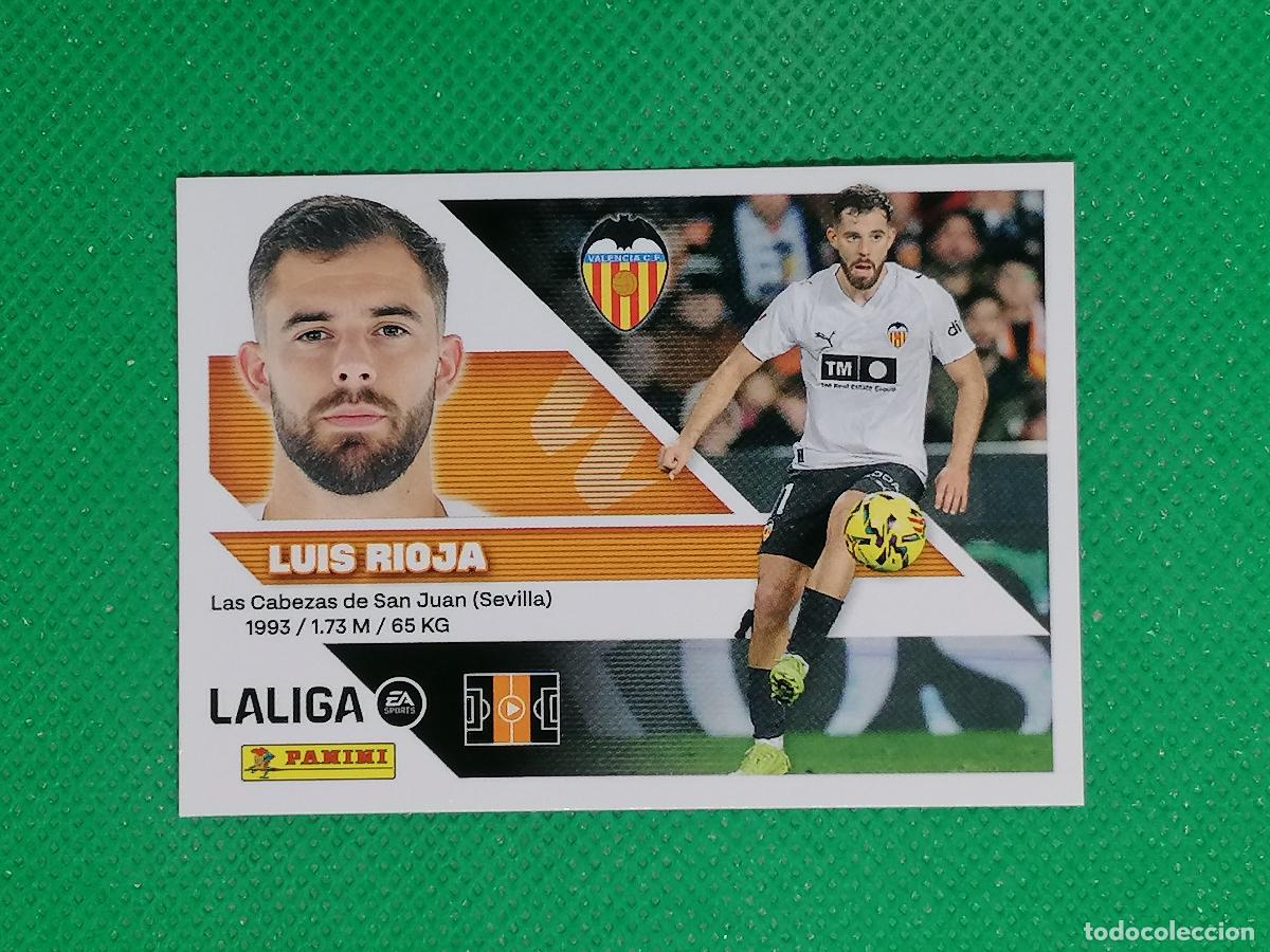 Cromos de f&uacute;tbol: 14 LUIS RIOJA VALENCIA ⚽ PANINI LIGA ESTE 26 27 2026 2027 ⚽