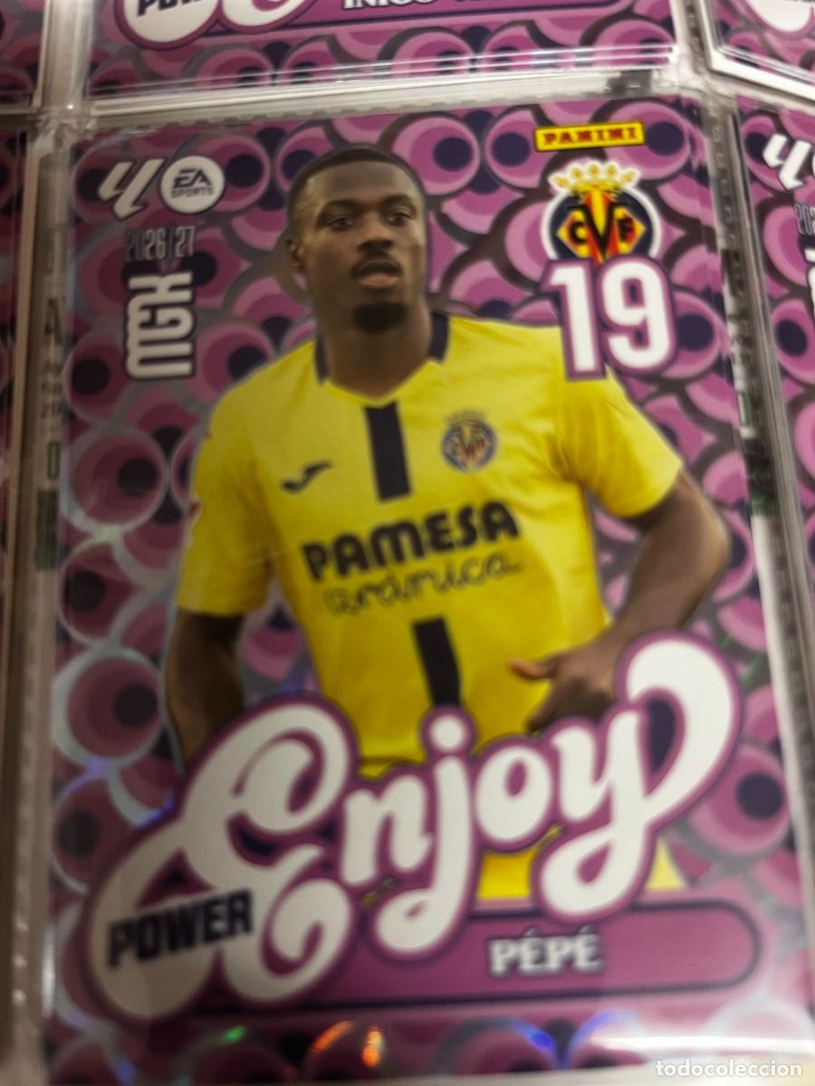 Cromos de f&uacute;tbol: MEGACRACKS MGK 2026 2027 26 27 PANINI N&ordm; 386 P 386P PEPE VILLARREAL ENJOY POWER