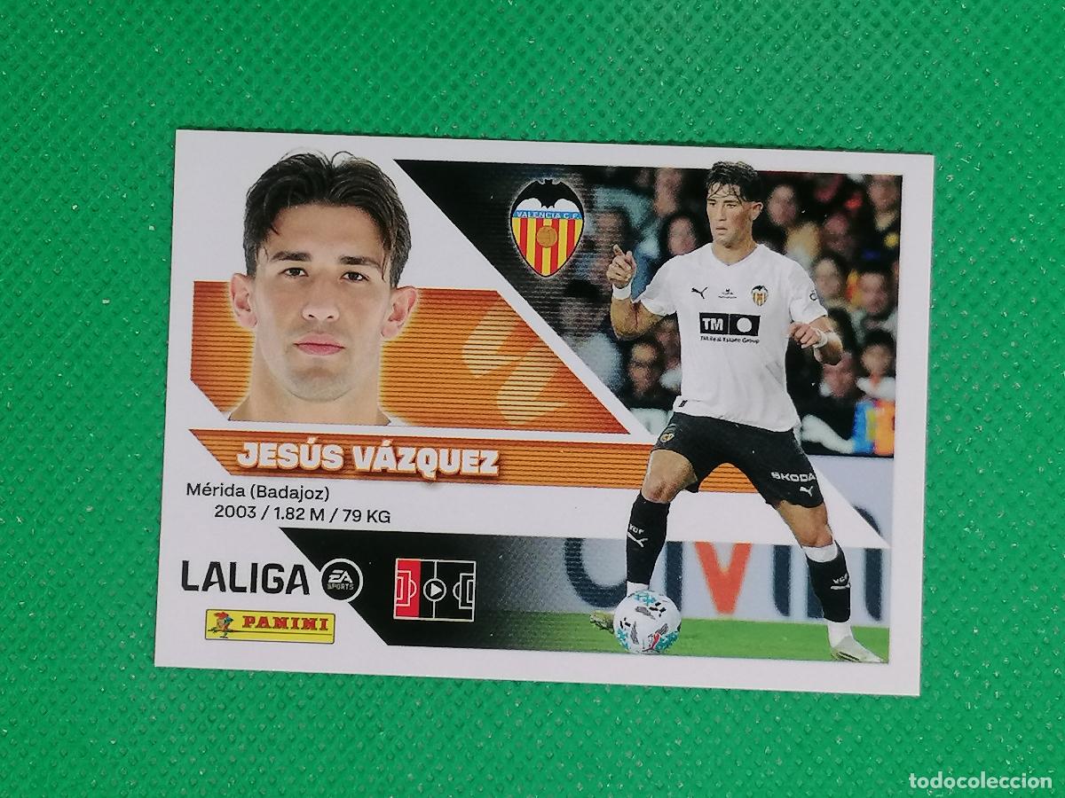 Cromos de f&uacute;tbol: 10 JESUS VAZQUEZ VALENCIA ⚽ PANINI LIGA ESTE 26 27 2026 2027 ⚽