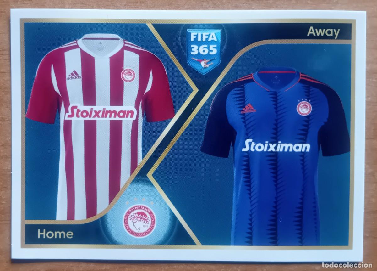 Cromos de f&uacute;tbol: Figurina Panini 2022-23 Cromo Fifa 365 2023 Maglia Kit Jersey Olympiacos n 260