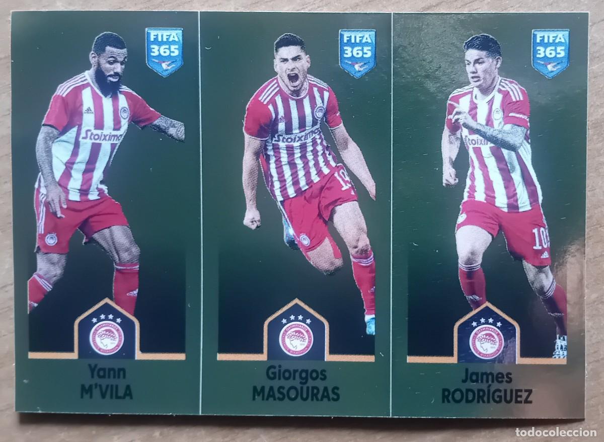 Cromos de f&uacute;tbol: Figurina Panini 2022-23 Cromo Fifa 365 2023 M'Vila Masouras James Rodriguez Olympiacos n 267
