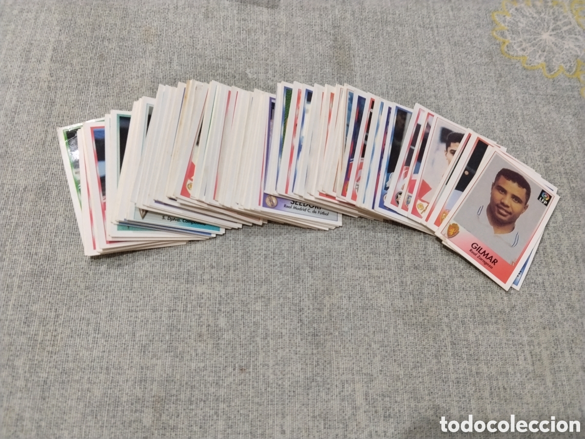 Cartes &agrave; collectionner de Football: BOLLYCAO 96 97 ( SIGUE LA LIGA ) ( 90 CROMOS SIN PEGAR , ENTRE ELLOS R. CARLOS- R. MADRID ROOKIE )