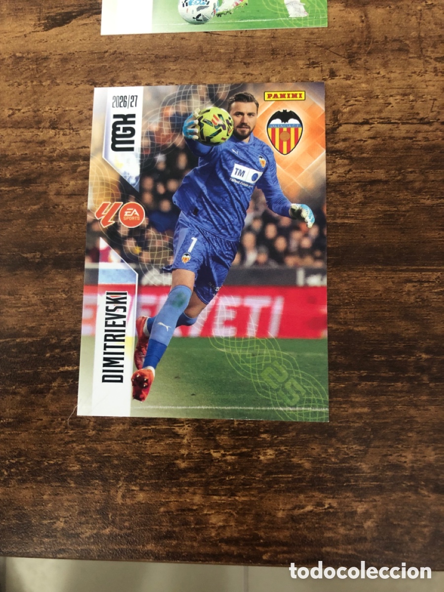 Cromos de f&uacute;tbol: Megacracks 2026 2027 dimitrievski 344 valencia