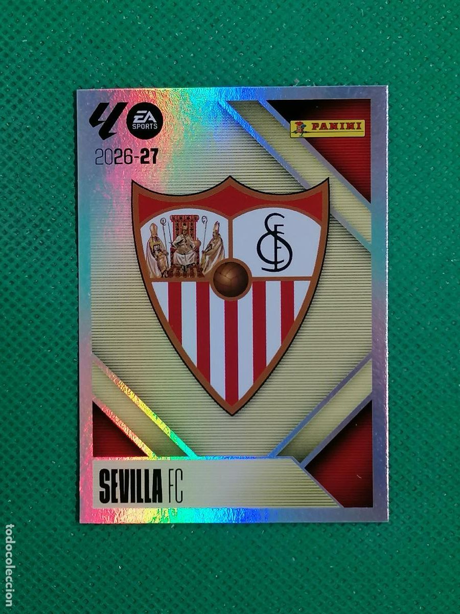 Cromos de f&uacute;tbol: 1 ESCUDO SEVILLA ⚽ PANINI LIGA ESTE 26 27 2026 2027 ⚽