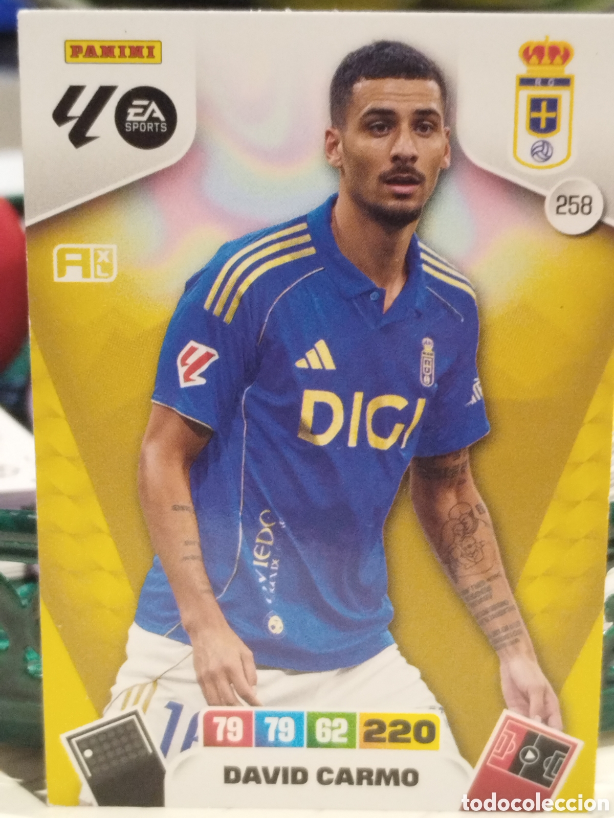 Cromos de Futebol: 258 DAVID CARMO OVIEDO 25 26 ADRENALYN XL 2025 2026