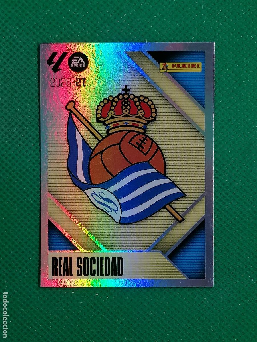 Cromos de Futebol: 1 ESCUDO REAL SOCIEDAD ⚽ PANINI LIGA ESTE 26 27 2026 2027 ⚽