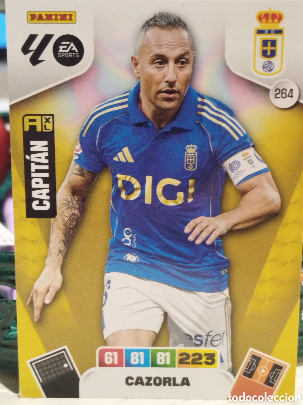 Cromos de f&uacute;tbol: 264 CAZORLA OVIEDO 25 26 ADRENALYN XL 2025 2026