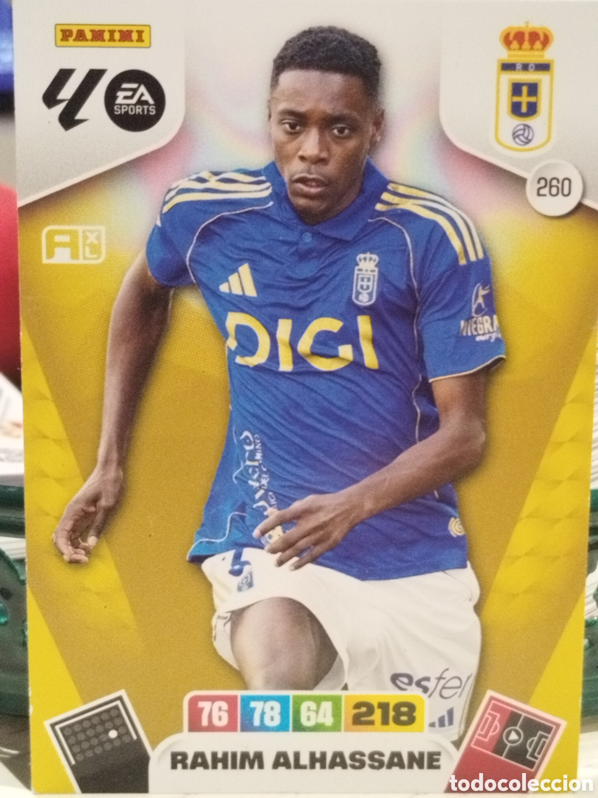 Cromos de f&uacute;tbol: 260 RAHIM ALHASSANE OVIEDO 25 26 ADRENALYN XL 2025 2026