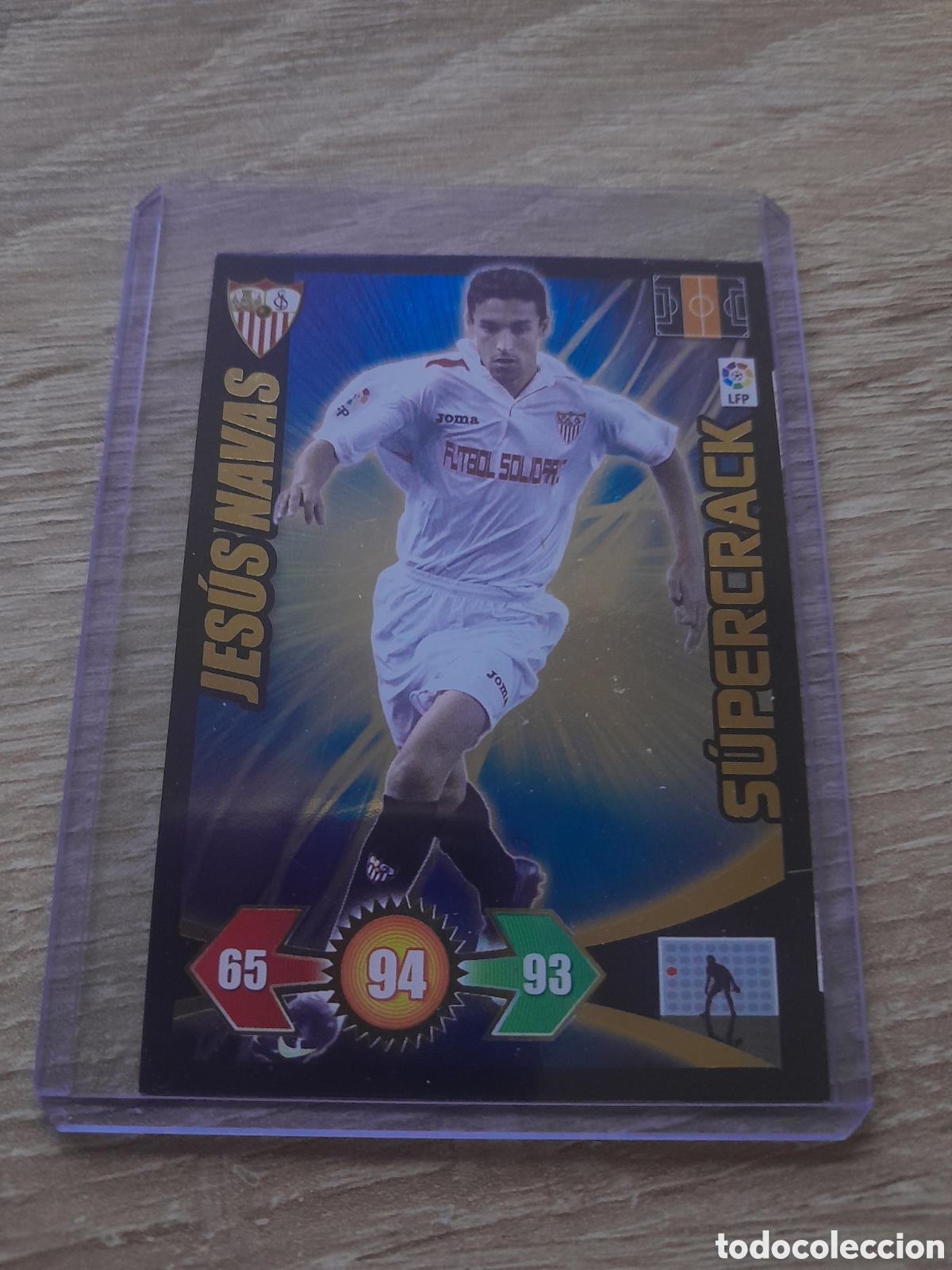 Fu&szlig;ball-Sticker: liga adrenalyn xl 2009 2010 jesus navas supercrack 2009-10 sevilla
