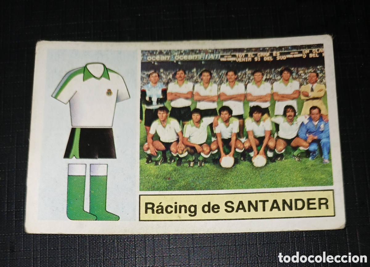 Football Stickers: Cromo Alineaciones Racing de Santander Ed. Este Liga 1982 1983 82-83 Sin pegar, nunca pegado