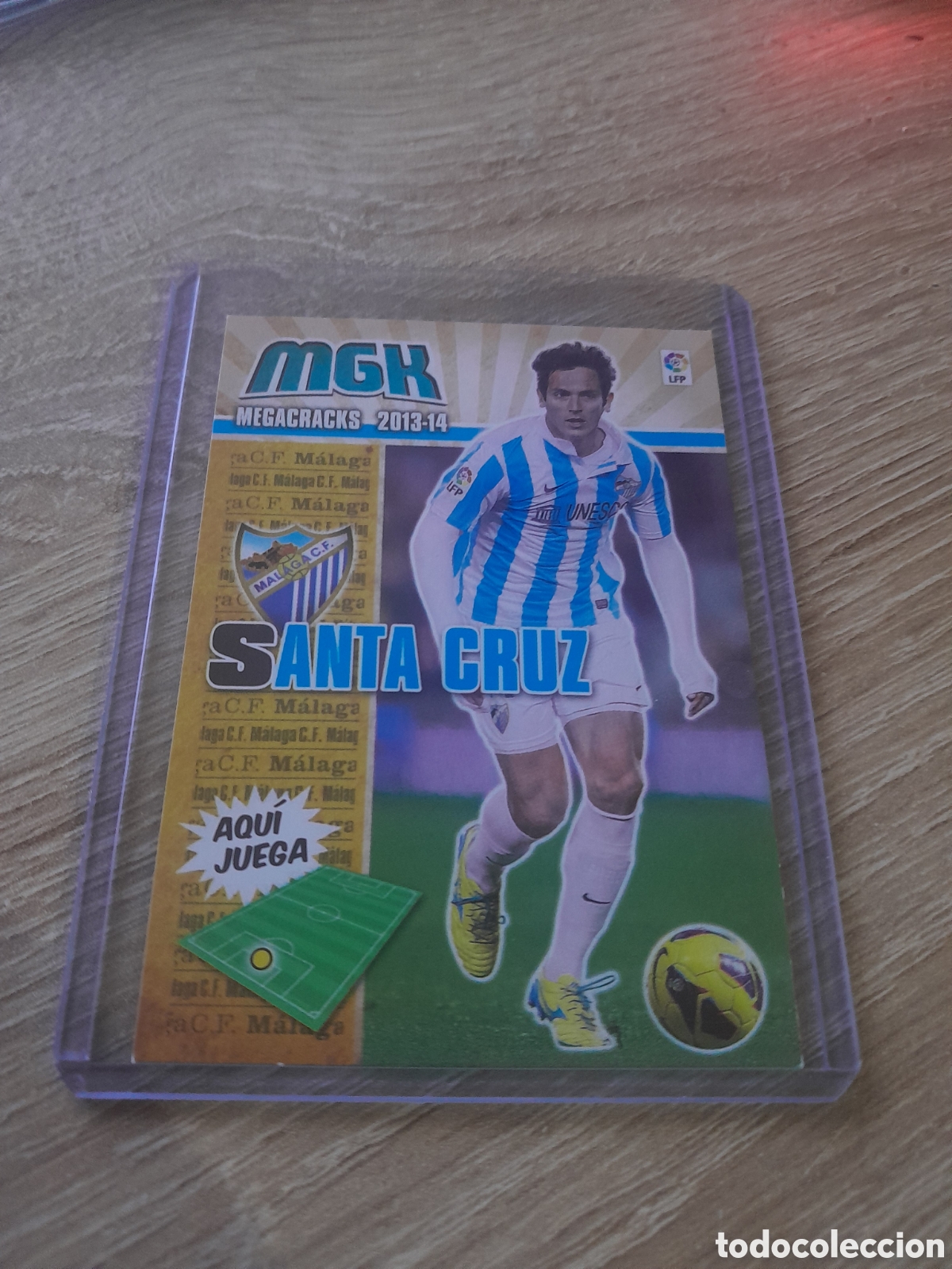 Fu&szlig;ball-Sticker: MEGACRACKS 2013 2014 N&ordm; 234 bis santa cruz corregido malaga 2013-14