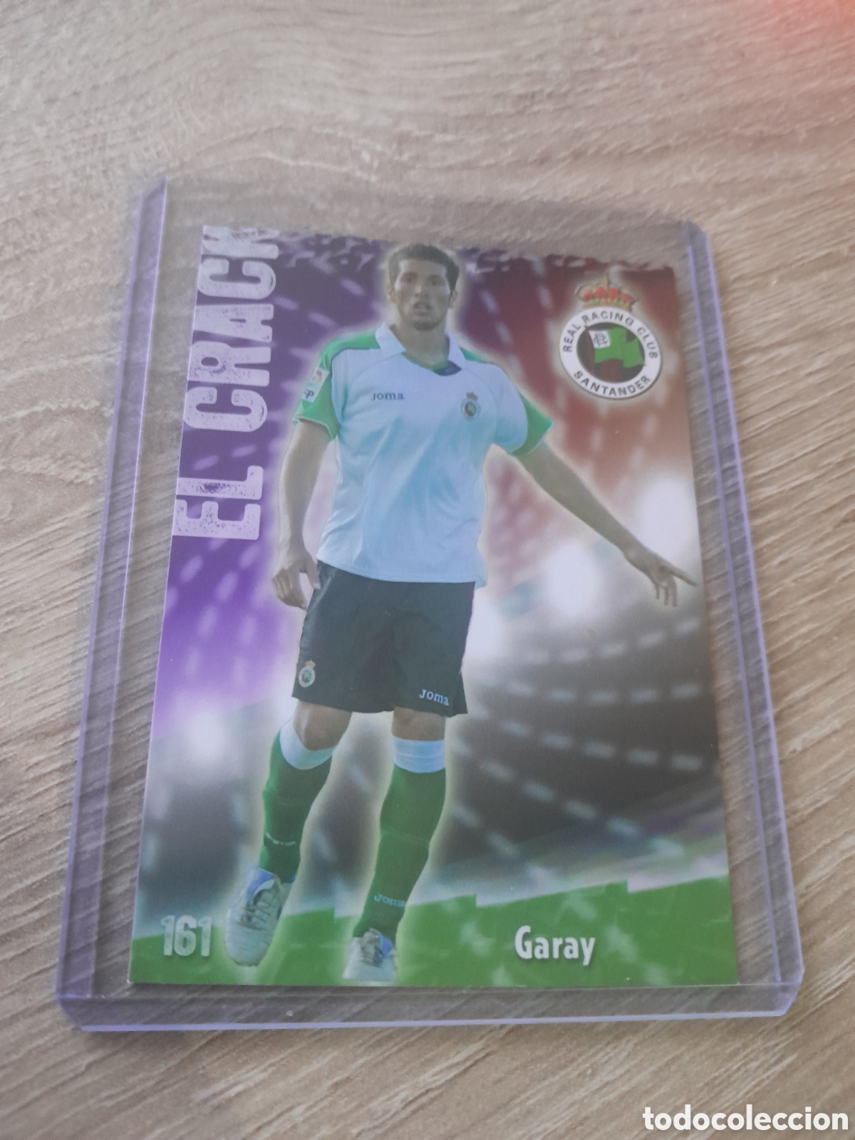 Cromos de f&uacute;tbol: 161 GARAY EL CRACK (RACING DE SANTANDER) MATE PUNTAS CUADRADAS, MUNDICROMO LIGA 2008-2009