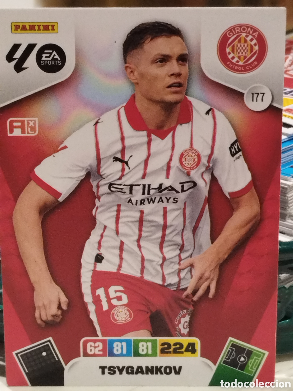 Cromos de f&uacute;tbol: 177 TSYGANKOV GERONA ADRENALYN 2025 2026 PANINI 25 26