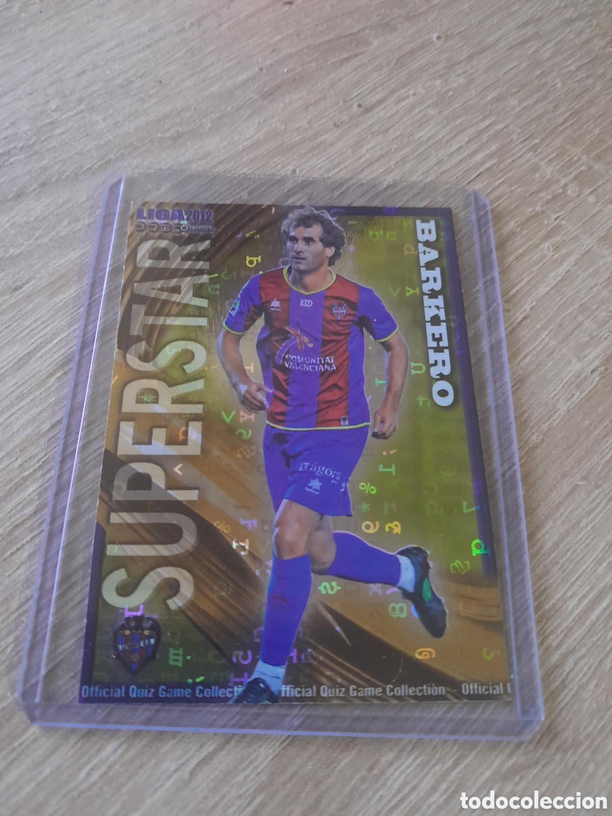 Cromos de f&uacute;tbol: 377 BARKERO SUPERSTAR LETRAS LEVANTE MUNDICROMO LIGA 2011 2012 11 12