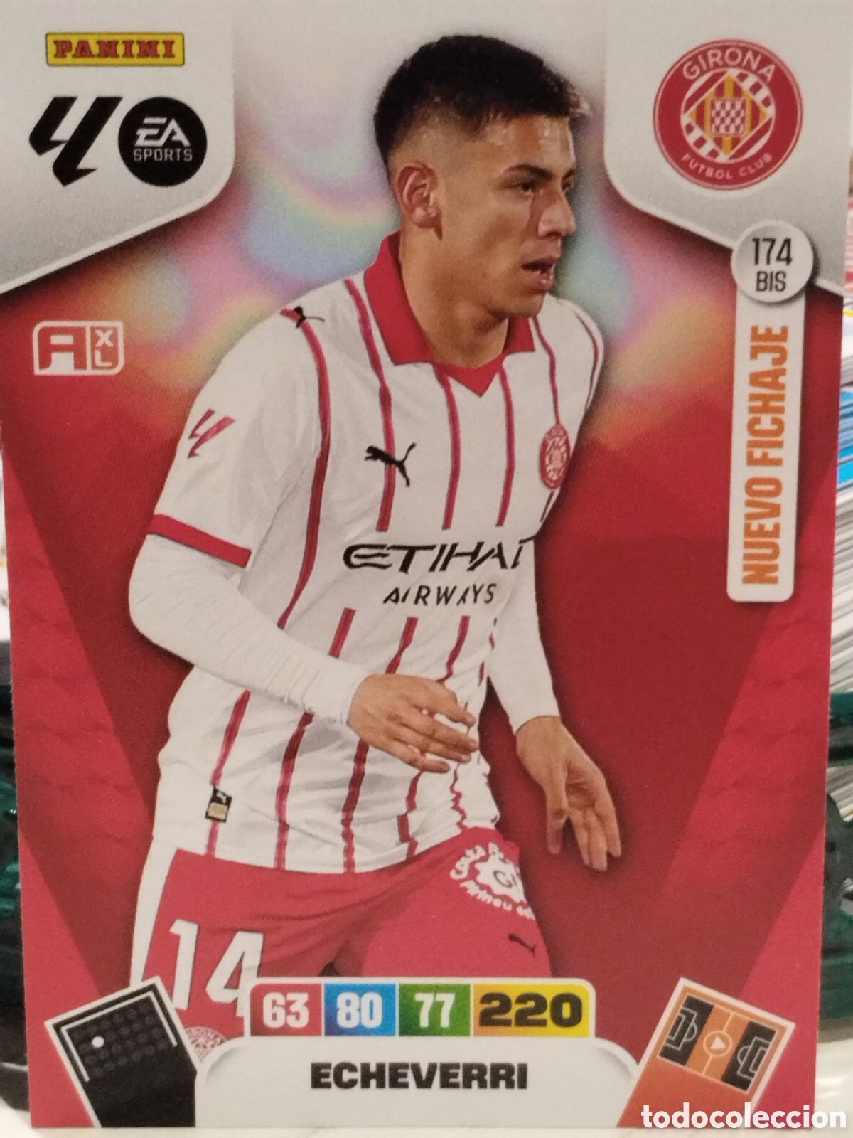 Cromos de f&uacute;tbol: 174bis ECHEVERRI GERONA ADRENALYN 2025 2026 PANINI 25 26