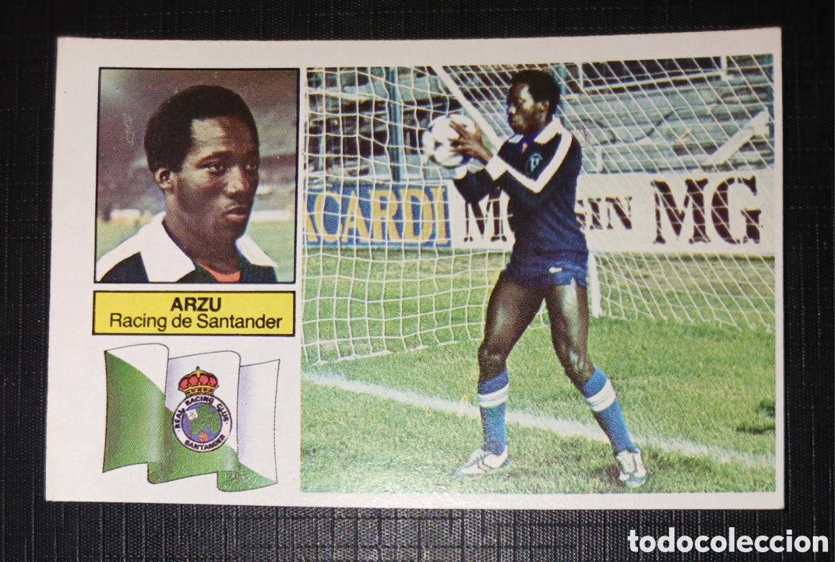 Figurine di Calcio: Cromo Arzu Racing de Santander Ed. Este Liga 1982 1983 82-83 Coloca / Fichaje Sin pegar nunca pegado