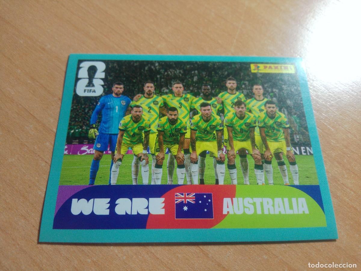 Cromos de f&uacute;tbol: SELECCI&Oacute;N DE AUSTRALIA AUS 13 MUNDIAL FIFA WORLD CUP 2026 26 PANINI STICKERS NUEVO