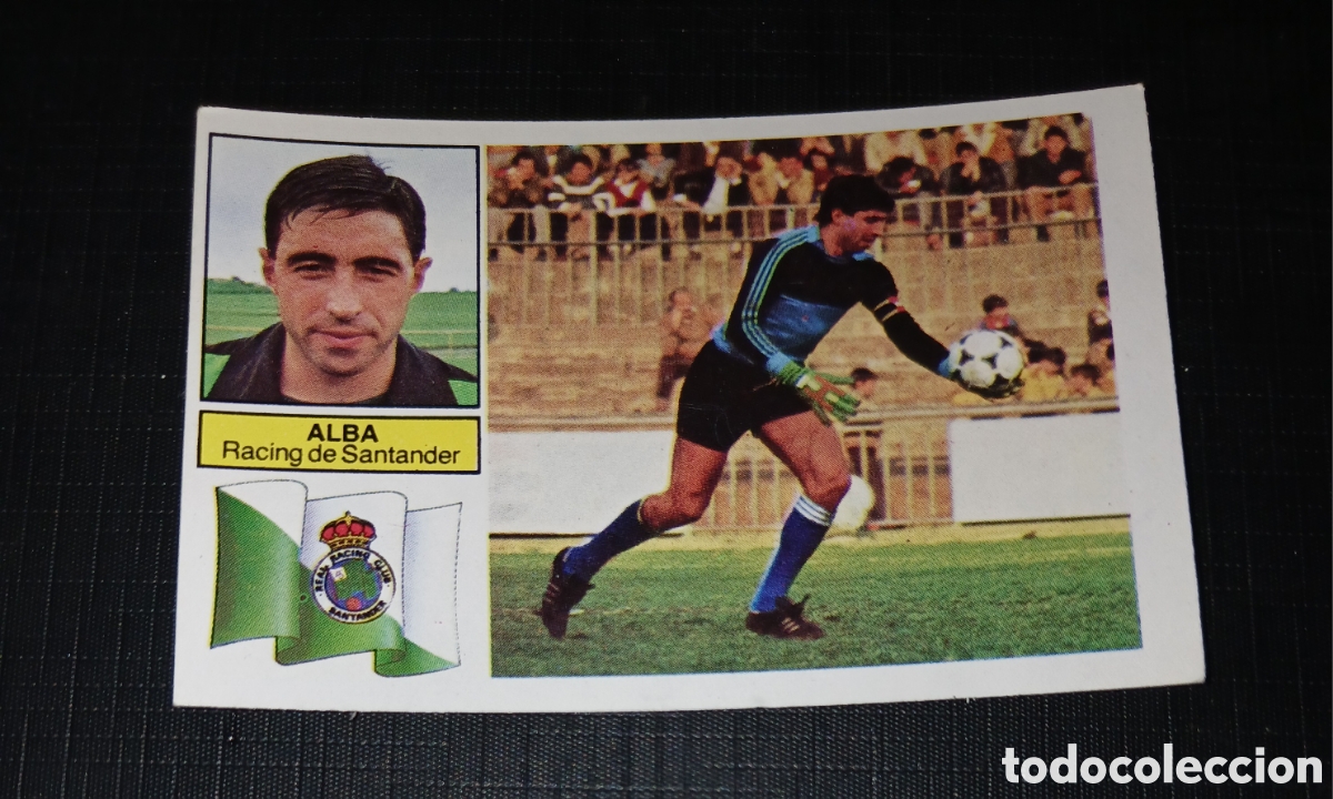 Football Stickers: Cromo Alba Racing de Santander Ed. Este Liga 1982 1983 82-83 Sin pegar, nunca pegado