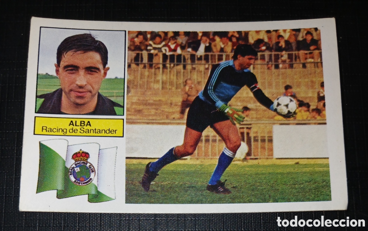 Football Stickers: Cromo Alba Racing de Santander Ed. Este Liga 1982 1983 82-83 Sin pegar, nunca pegado