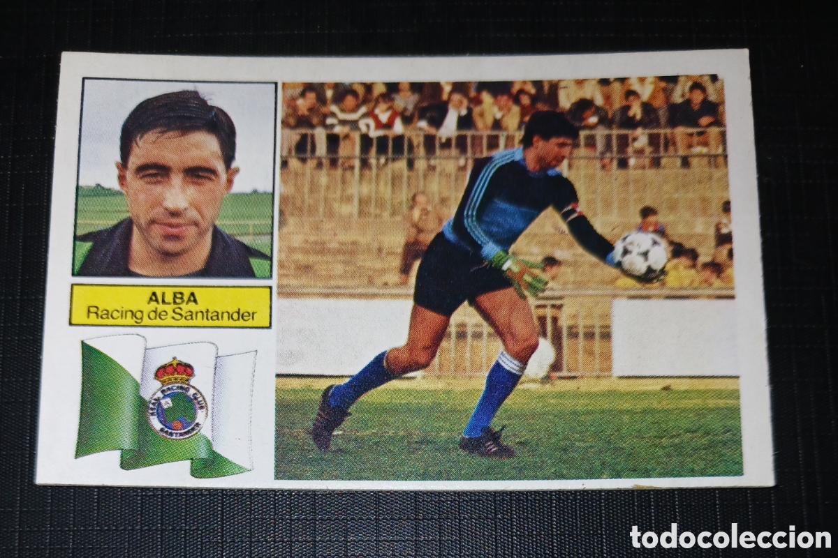 Football Stickers: Cromo Alba Racing de Santander Ed. Este Liga 1982 1983 82-83 Sin pegar, nunca pegado