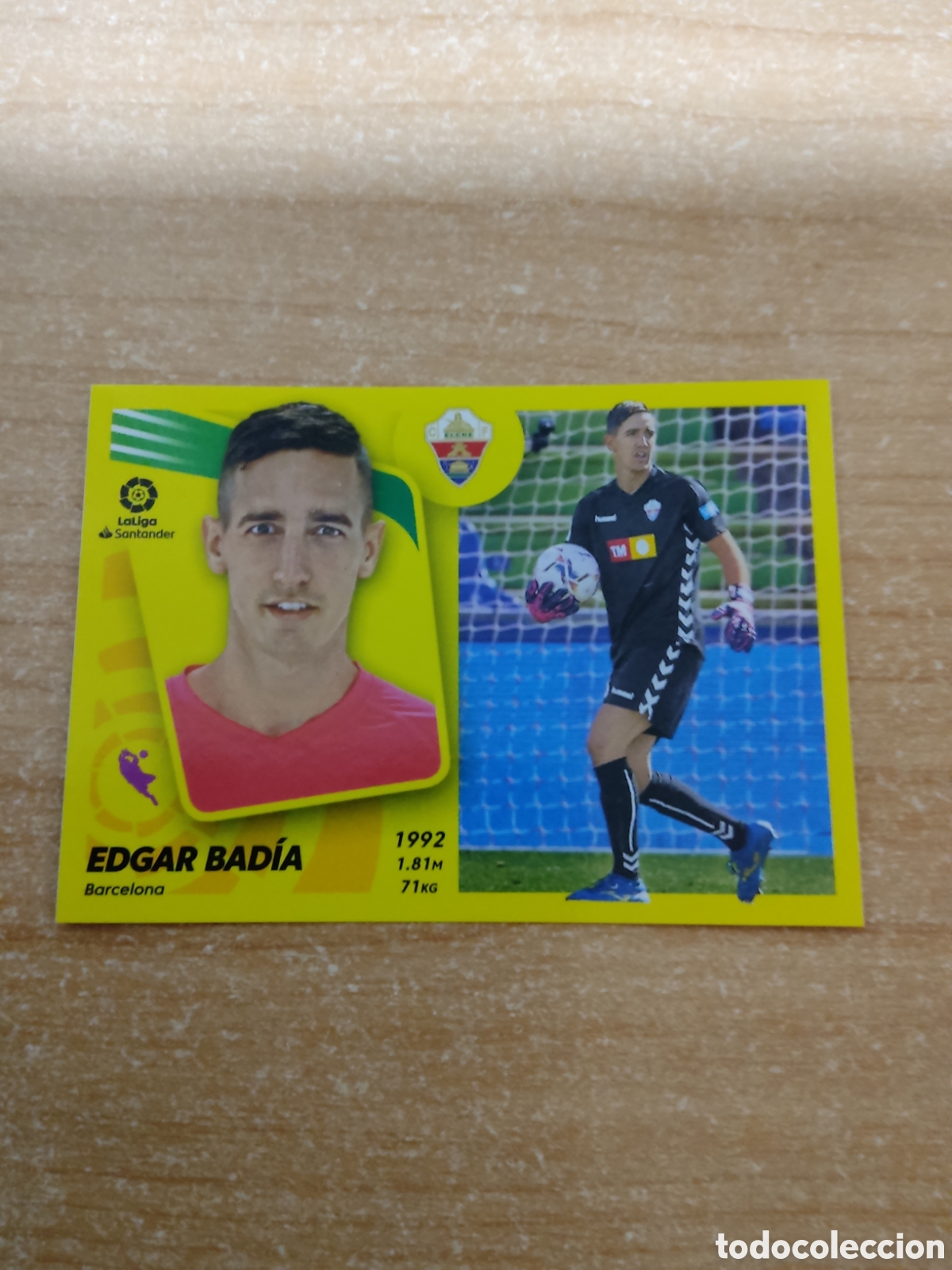 Cromos de f&uacute;tbol: 5 EDGAR BADIA ELCHE LIGA ESTE 2021 2022