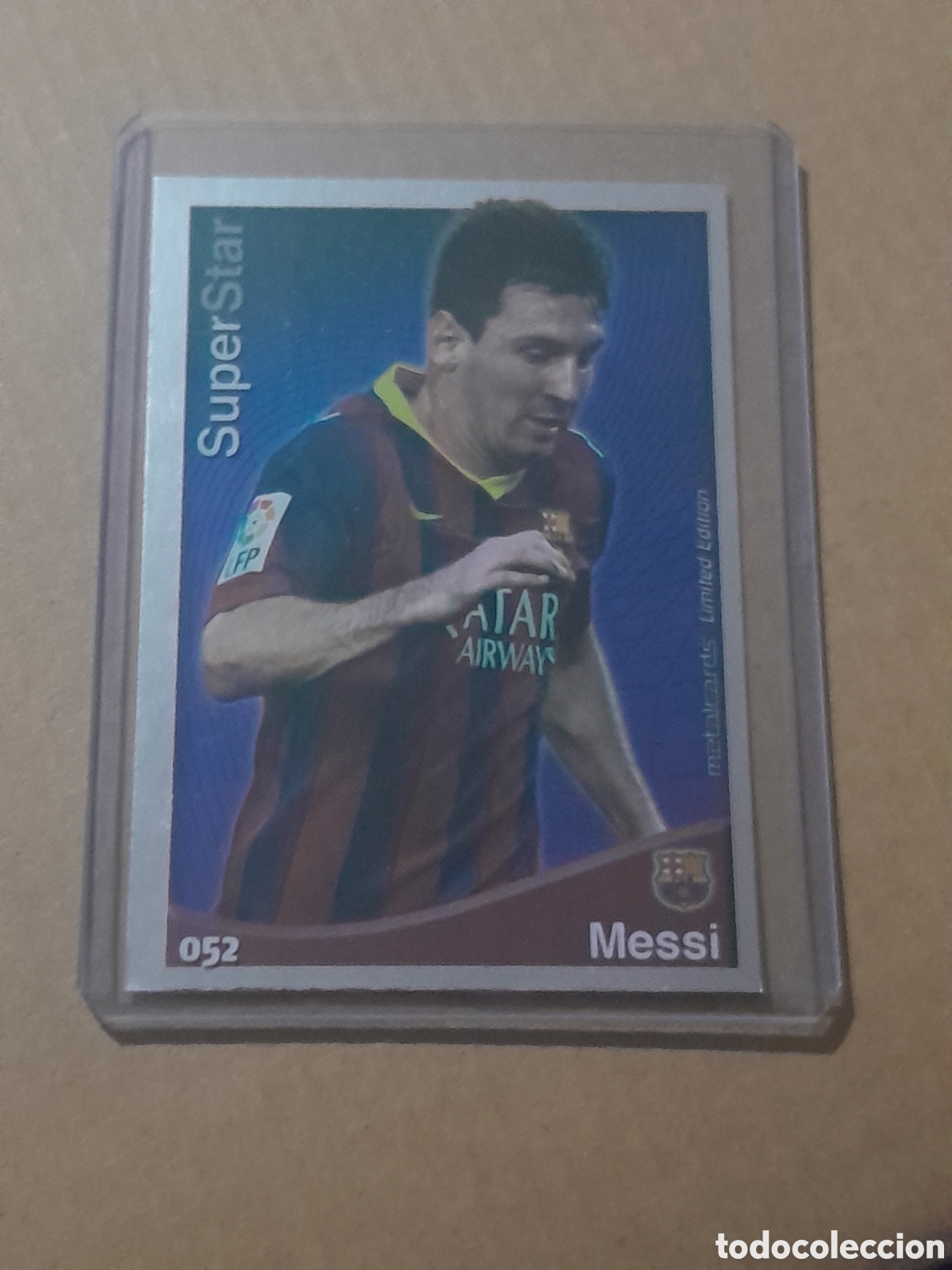 Cromos de f&uacute;tbol: 52 MESSI (SuperStar Brillo Liso) - Barcelona 2014 2015 - Mundicromo Liga Card 2014-15