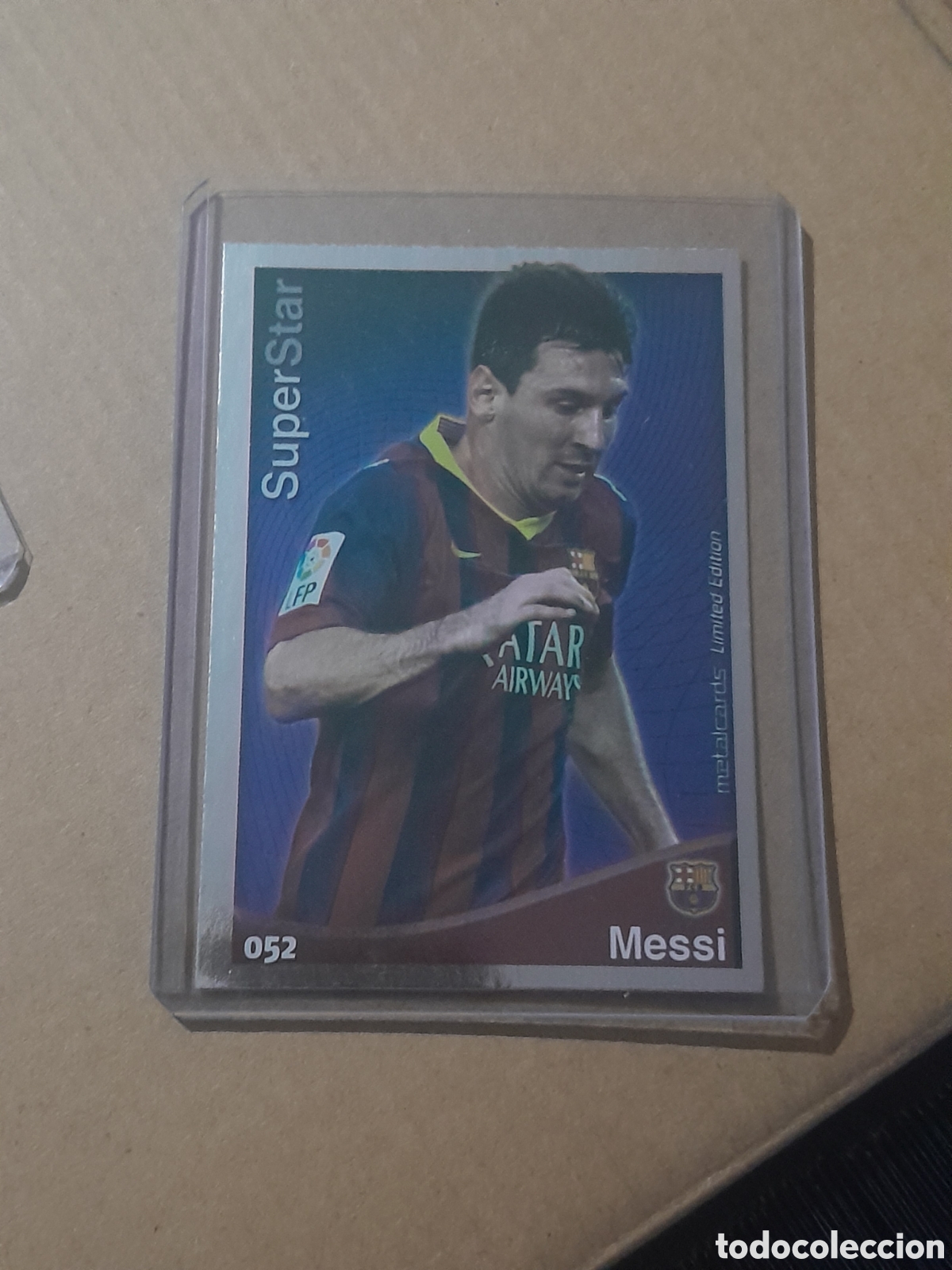 Cromos de f&uacute;tbol: 52 MESSI (SuperStar Brillo Liso) - Barcelona 2014 2015 - Mundicromo Liga Card 2014-15