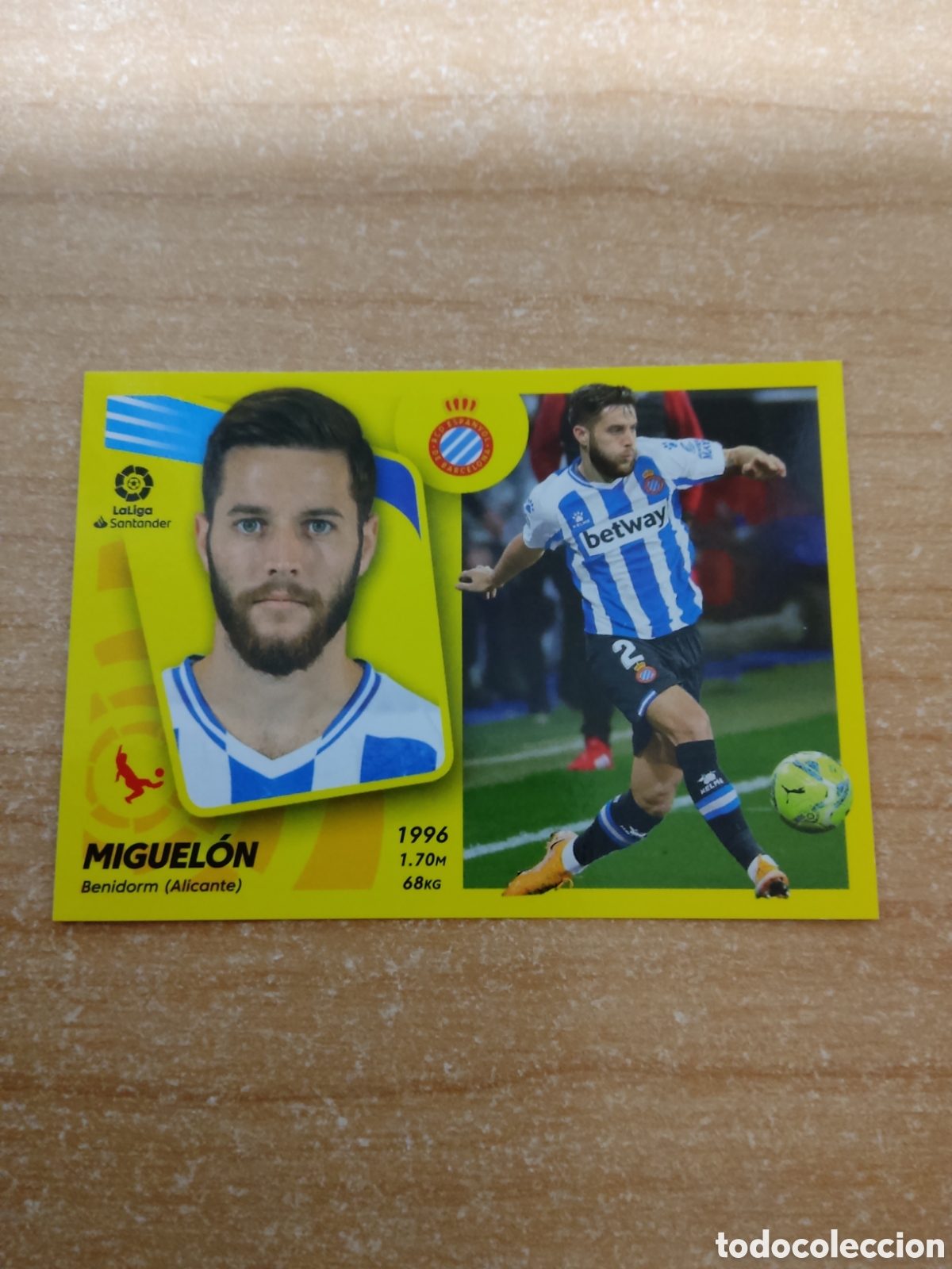 Cromos de f&uacute;tbol: 7 MIGUELON ESPANYOL LIGA ESTE 2021 2022