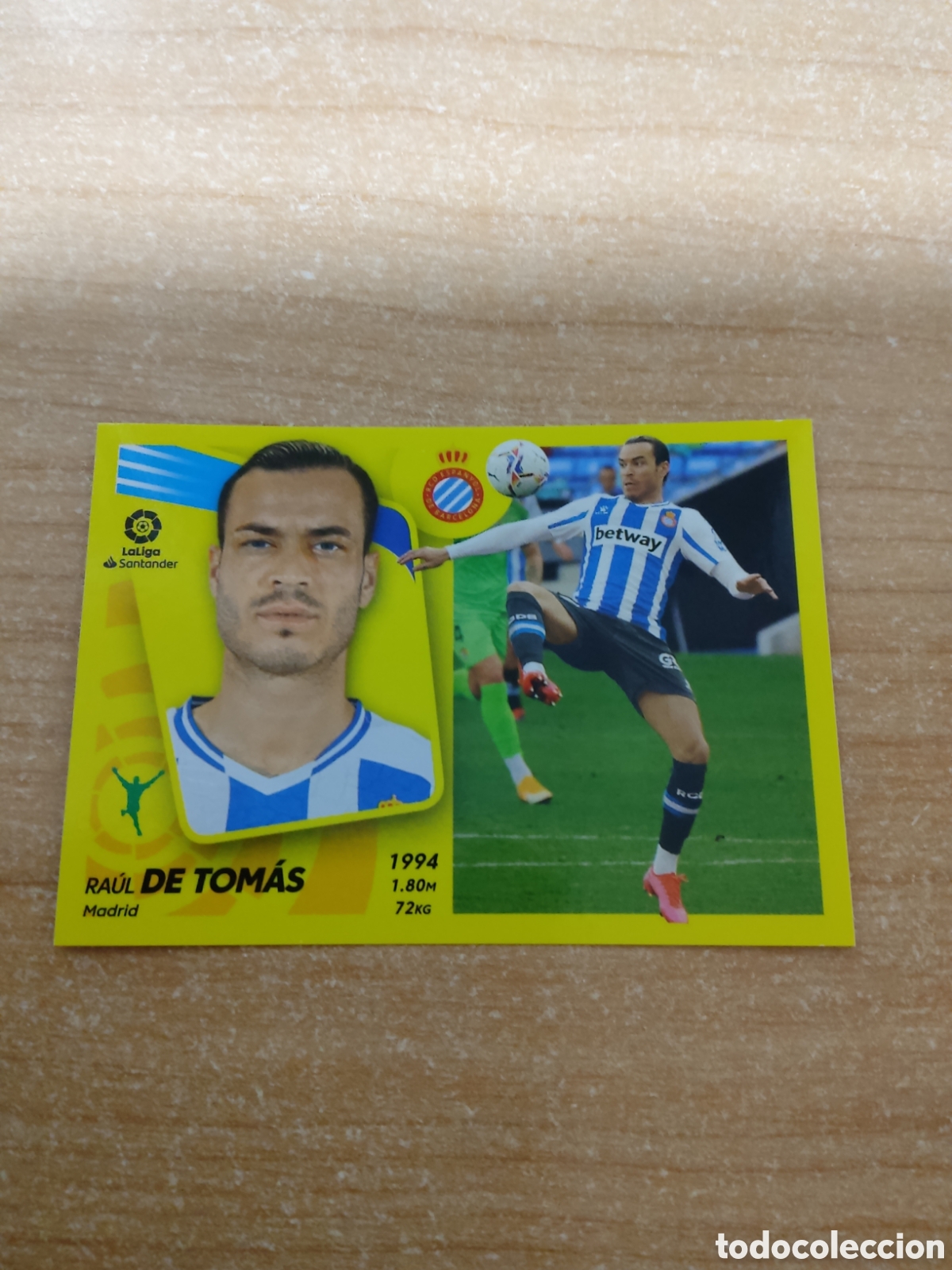 Football Stickers: 20 RAUL DE TOMAS ESPANYOL LIGA ESTE 2021 2022