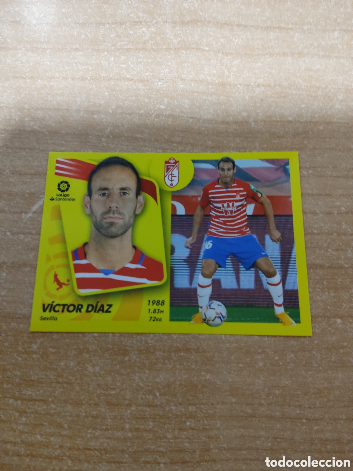 Cromos de f&uacute;tbol: 8 A VICTOR D&Iacute;AZ GRANADA LIGA ESTE 2021 2022
