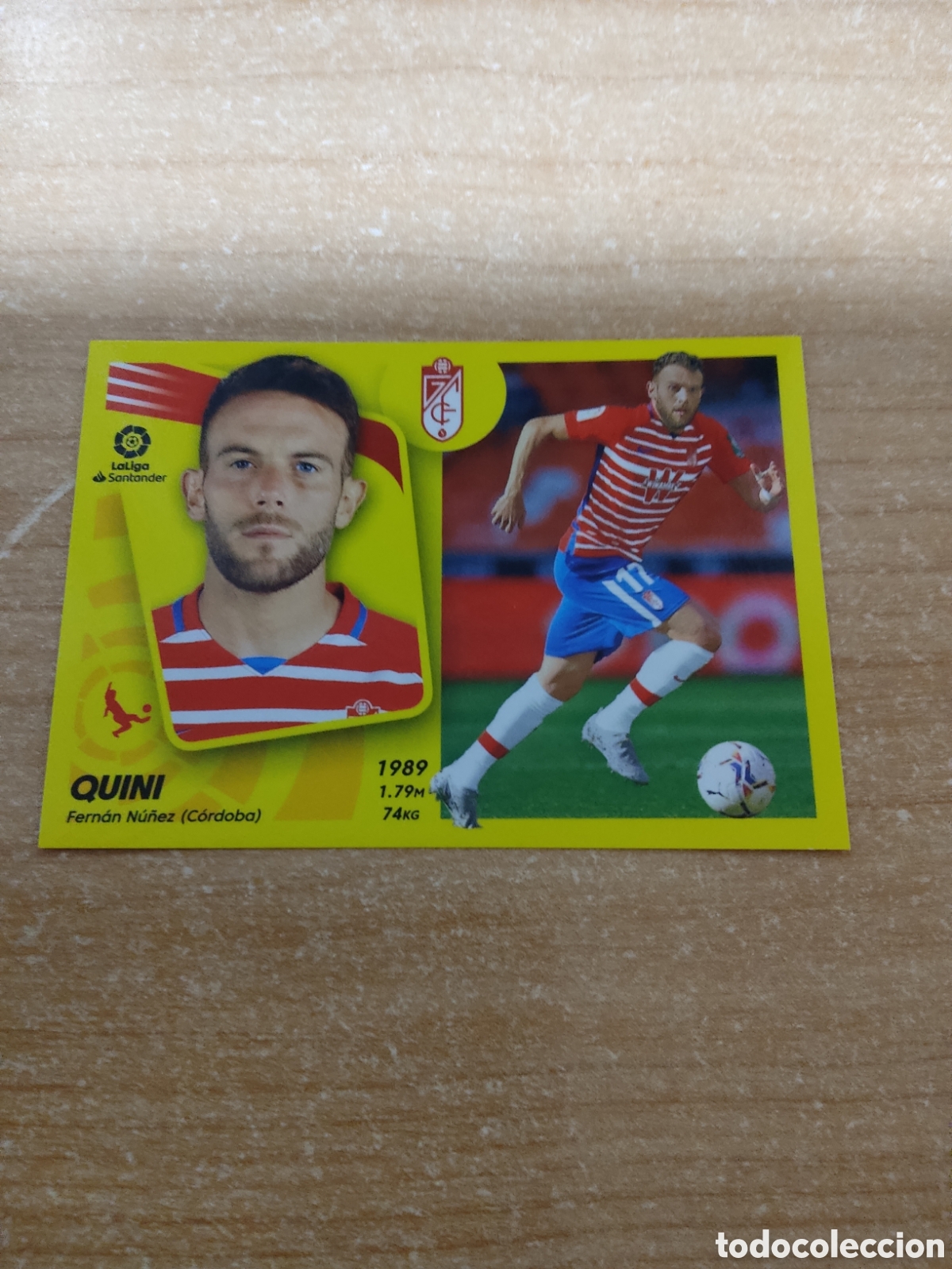 Fu&szlig;ball-Sticker: 8 B QUINI GRANADA LIGA ESTE 2021 2022