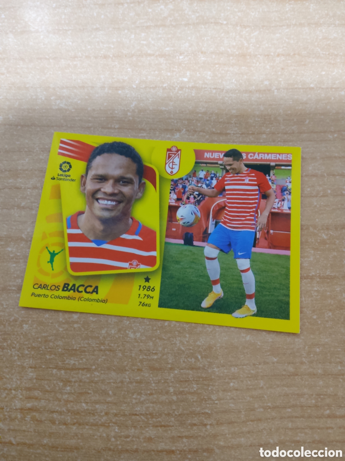 Fu&szlig;ball-Sticker: 15 CARLOS BACCA ULTIMO FICHAJE GRANADA LIGA ESTE 2021 2022