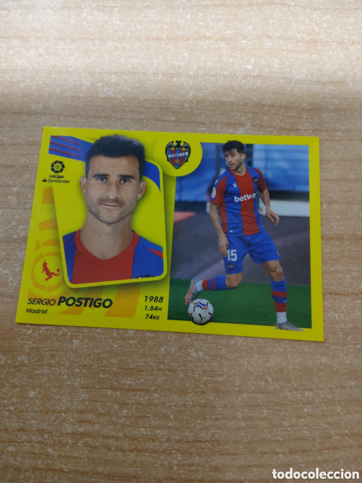 Cromos de f&uacute;tbol: 9 POSTIGO LEVANTE LIGA ESTE 2021 2022